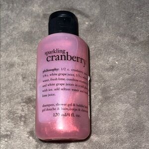 Philosophy Sparkling Cranberry Shower Gel , Shampoo & body wash 4OZ NEW